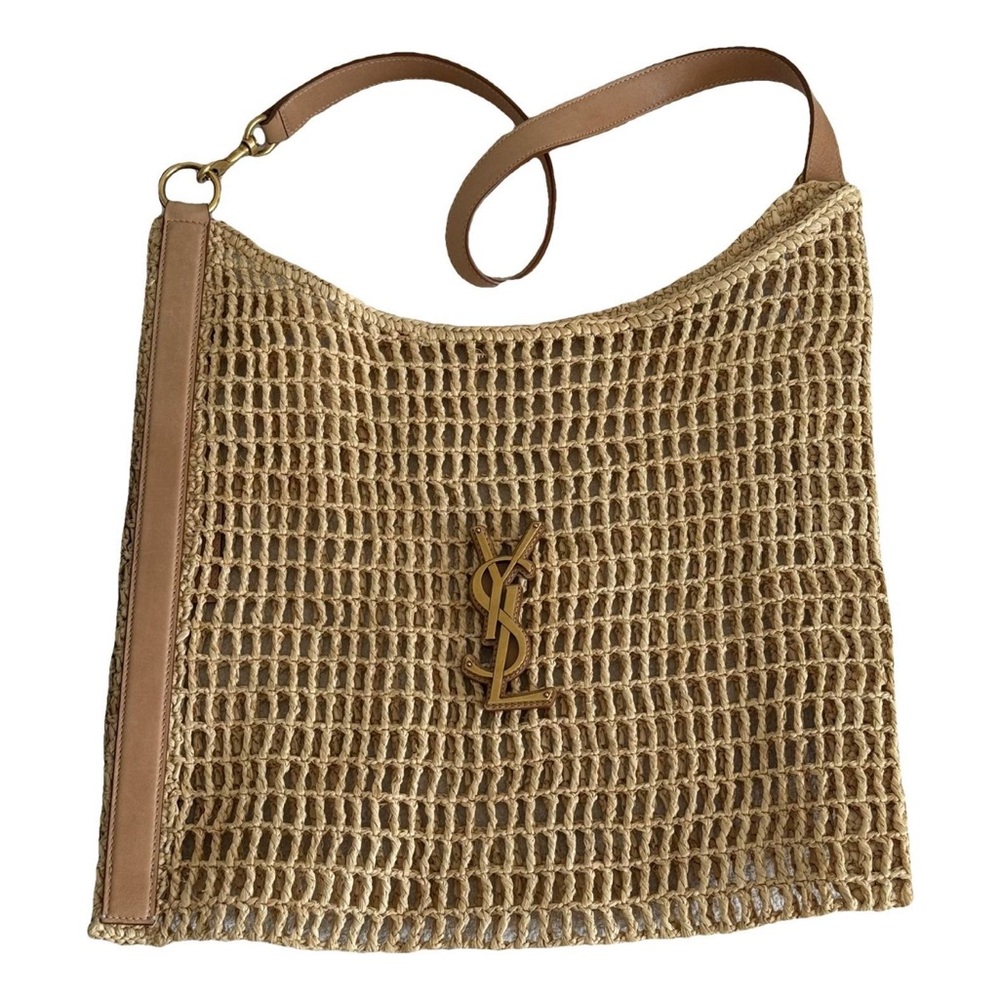 Raffia Elegant Tan Woven Tote Bag - Picture 4 of 15